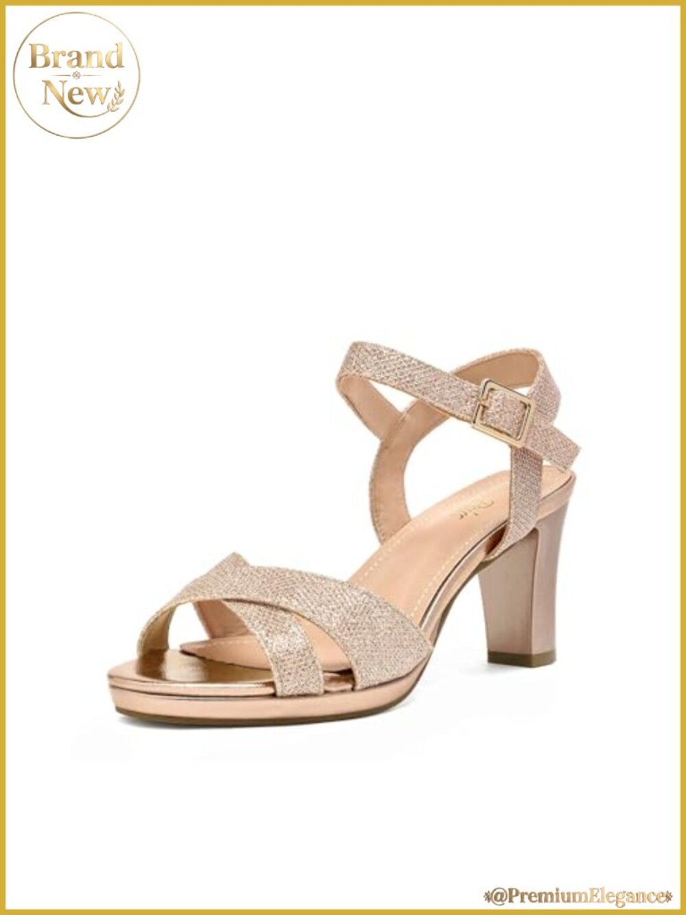 Women's Chunky Heel Platform Sandals 3.15 Inch Dressy Comfortable